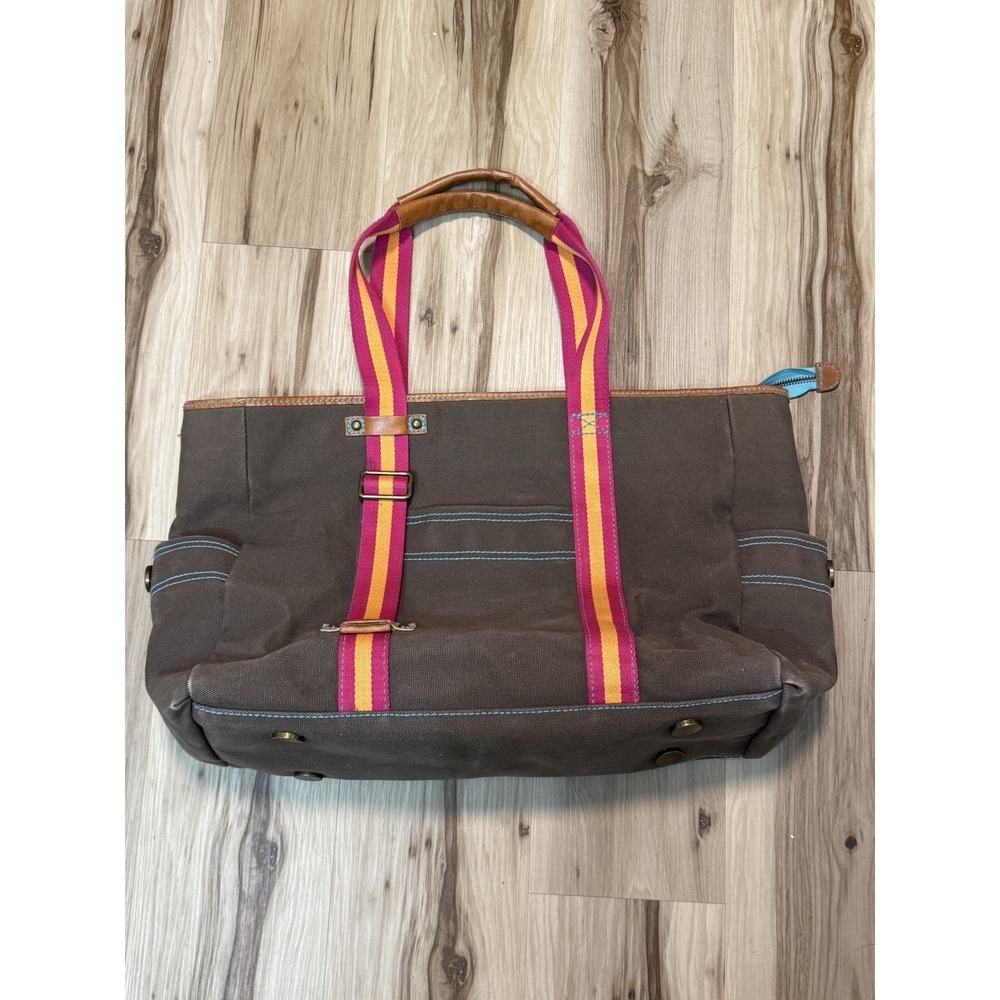 Vintage Y2K Gap 1969 heavy-duty brown canvas tote bag